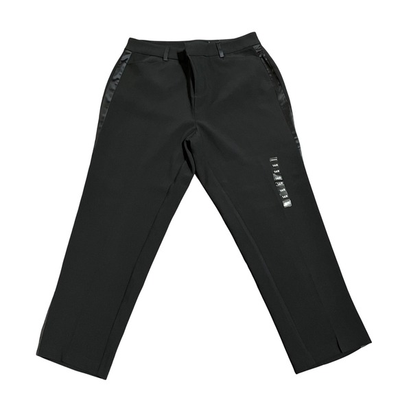 torrid Pants - Torrid Black Tuxedo Pants Satin Stripe Straight Leg Trousers 12068430 Size 14R